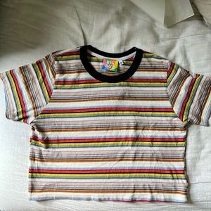 Big Bud Press Striped Crop Tee